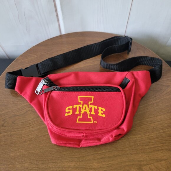 Iowa State University NCAA Fanny Pack. Three zipper sections. ISU Cyclones. NWOT - Picture 1 of 8